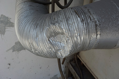 Damaged ductwork