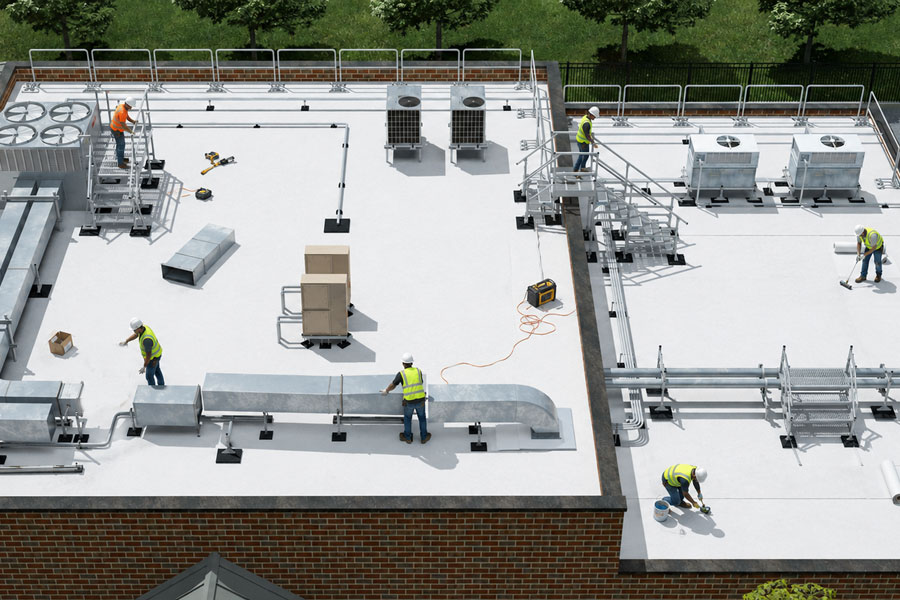 Rooftop Support on Re-Roofing and Retrofit Projects