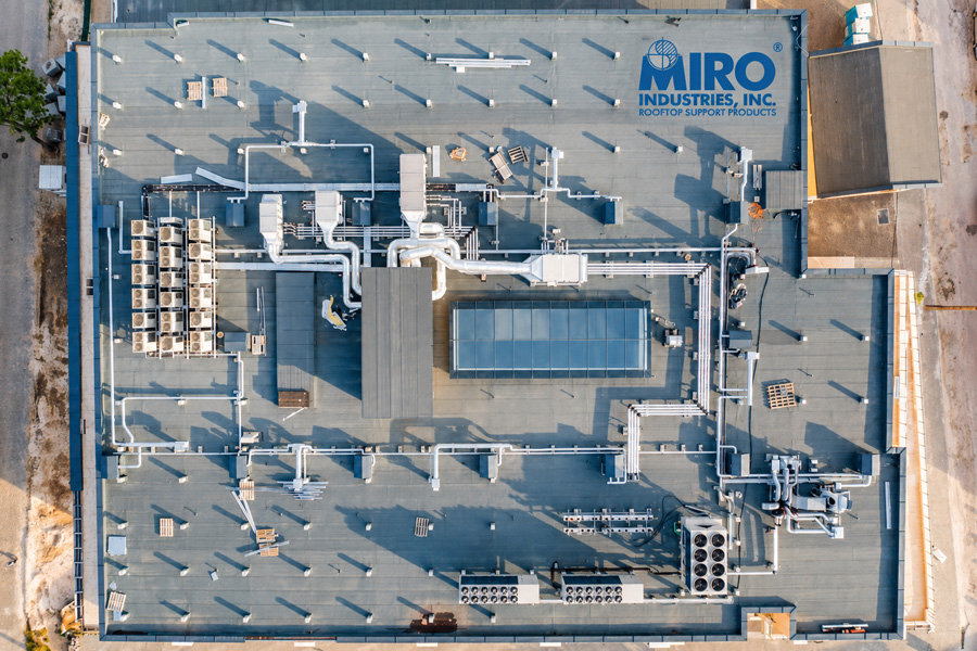 Rooftop HVAC supports from MIRO Industries